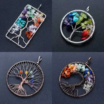Unique 30-60mm Stainless Steel Natural Breakstones Life Of Tree Handmade DIY Charm Pendants Wholesale 
Unique 30-60mm Stainless Steel Natural Breakstones Life Of Tree Handmade DIY Charm Pendants Wholesale