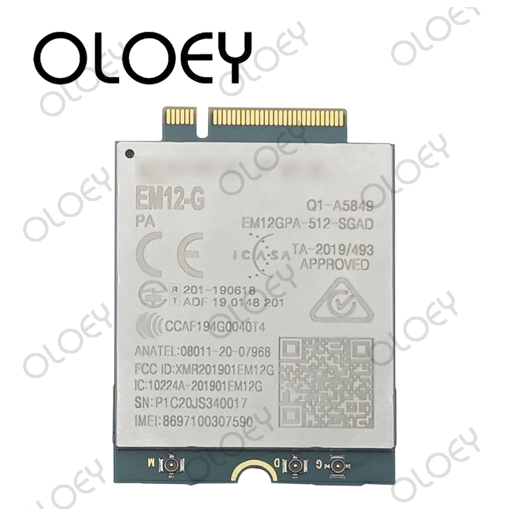 Quectel EM12-G not support RU LTE-A Wireless 4G IoT Module M.2 Module Cat12 600Mbps Downlink and 150Mbps Uplink Peak Data Rates 
Quectel EM12-G not support RU LTE-A Wireless 4G IoT Module M.2 Module Cat12 600Mbps Downlink and 150Mbps Uplink Peak Data Rates