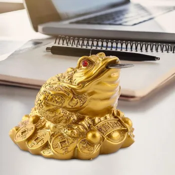Lucky Fortune Frog Feng Shui Golden Toad Coin Chinese Charm for Prosperity Home Decoration Gift Ancestor Money Master Blessed
Lucky Fortune Frog Feng Shui Golden Toad Coin Chinese Charm for Prosperity Home Decoration Gift Ancestor Money Master Blessed