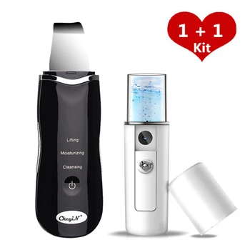 Ultrasonic Nano Ion Skin Scrubber Cleaner Face Lifting Peeling Extractor Deep Cleaning Beauty Device + Facial Steamer Sprayer 44
Ultrasonic Nano Ion Skin Scrubber Cleaner Face Lifting Peeling Extractor Deep Cleaning Beauty Device + Facial Steamer Sprayer 44