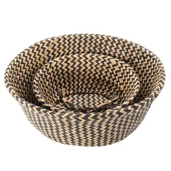 Portable Flower Basket Weaving Seaweed Pots Flower Arrangement Decorative Desktop Storage Box Basket
Portable Flower Basket Weaving Seaweed Pots Flower Arrangement Decorative Desktop Storage Box Basket