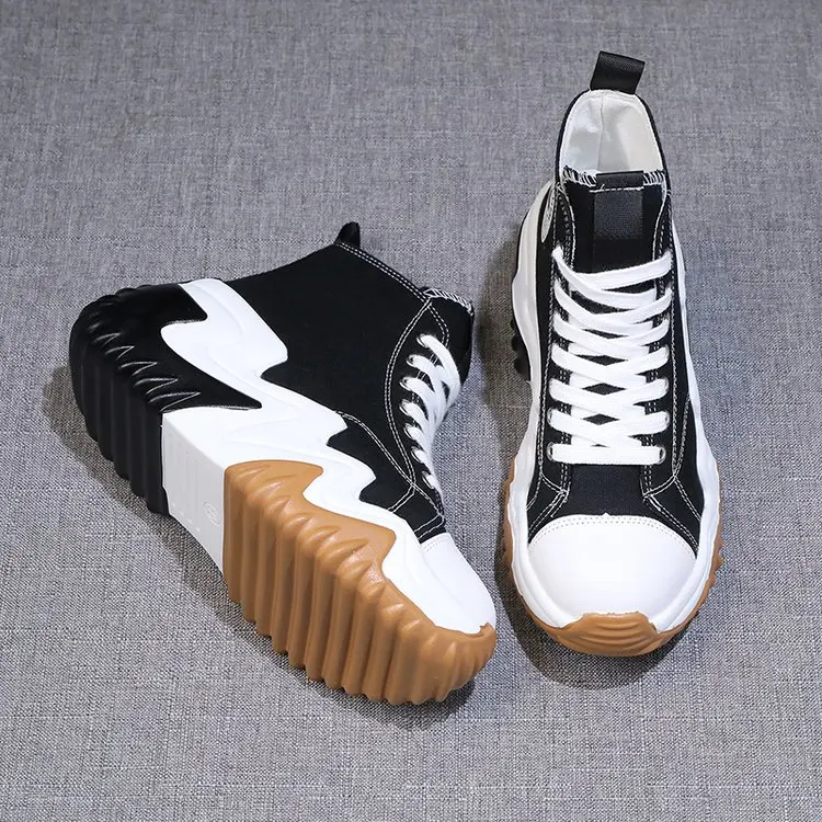 Canvas Shoes Run Star Motion Black Convers High Top Sneaker JKP4826 Canvas Shoes Run Star Motion Black Convers High Top Sneaker JKP4826