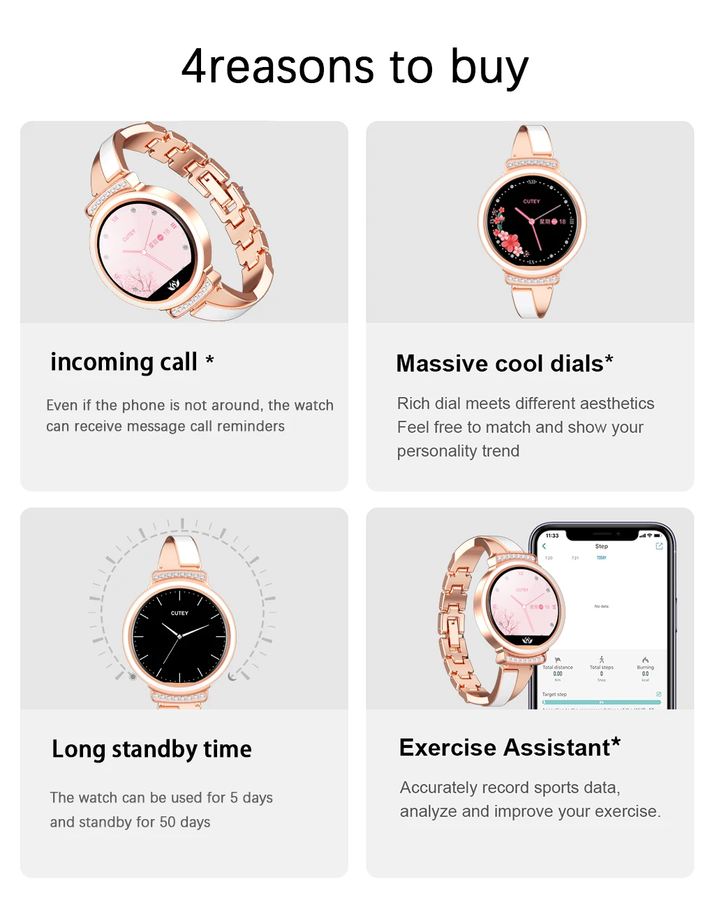 Fashion Womens Smart Watch