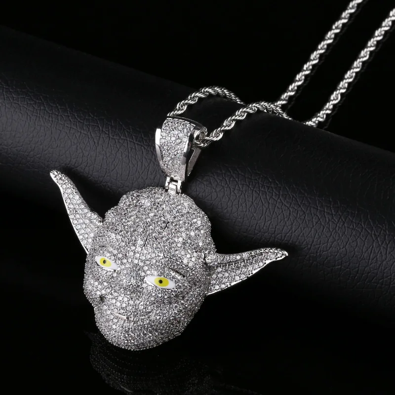 The same Cartoon Character as Migos Master Yoda Personality Hip hop Pendant with zircon tide Brand Men's Necklace
The same Cartoon Character as Migos Master Yoda Personality Hip hop Pendant with zircon tide Brand Men's Necklace