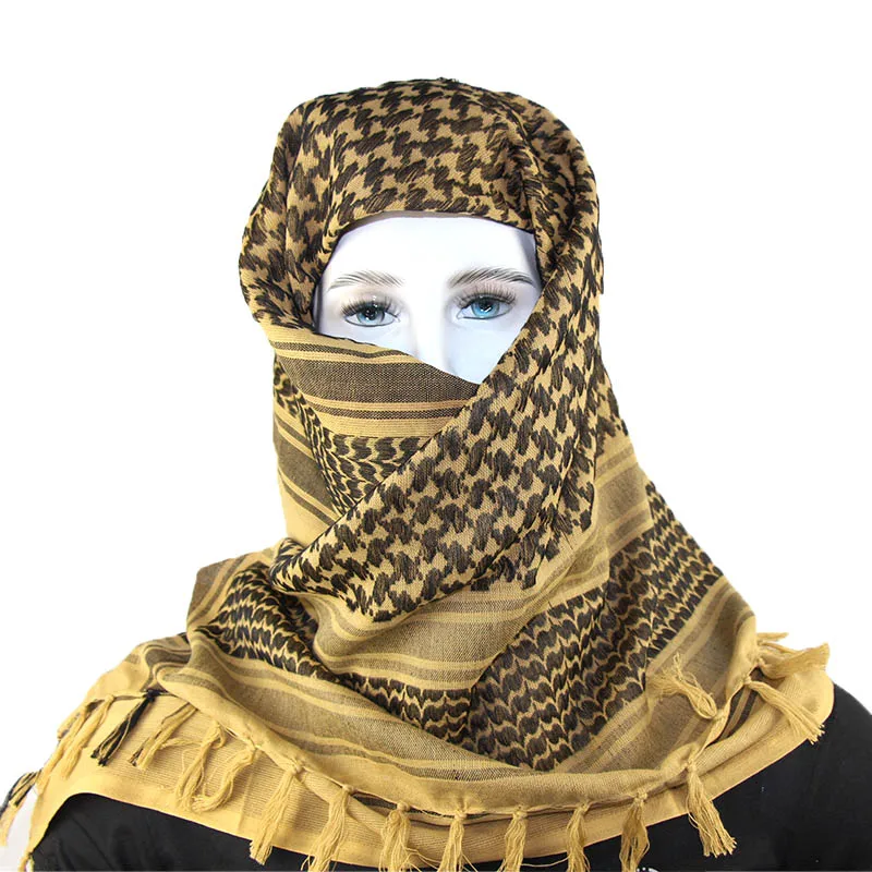 Hunting Military Desert Arab Keffiyeh Shemagh Scarf Shawl Neck Cover Head Wrap Cotton Windproof Windy Hiking Scarf Men Women
Hunting Military Desert Arab Keffiyeh Shemagh Scarf Shawl Neck Cover Head Wrap Cotton Windproof Windy Hiking Scarf Men Women