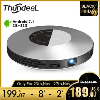 ThundeaL DLP Projector T18 Max WiFi Android 7.0 Pico Pocket HDMI for 4K 2K 2G 32G Mini LED Proyector 3D T18MAX Portable Beamer
ThundeaL DLP Projector T18 Max WiFi Android 7.0 Pico Pocket HDMI for 4K 2K 2G 32G Mini LED Proyector 3D T18MAX Portable Beamer