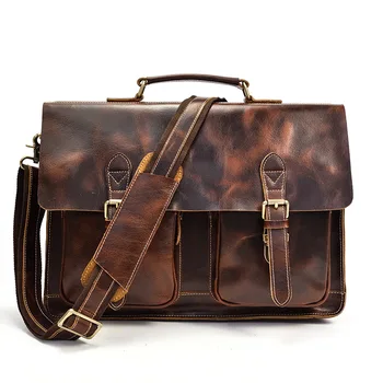 Vintage Men Genuine Leather Interior Compartment Men's Business Leather Bag Genuine Leather Bags for Men
Vintage Men Genuine Leather Interior Compartment Men's Business Leather Bag Genuine Leather Bags for Men
