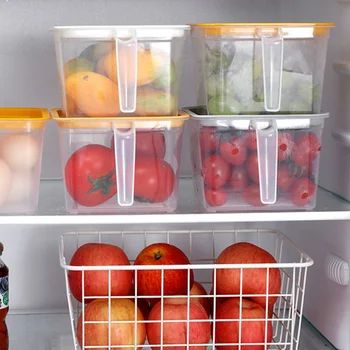 Food Storage Containers With Handles Sealed Food Crisper Keep Fresh Fridge Organizer Freezer Refrigerator Storage Box
Food Storage Containers With Handles Sealed Food Crisper Keep Fresh Fridge Organizer Freezer Refrigerator Storage Box