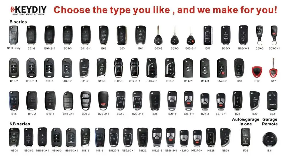 10 шт. NB22 KEYDIY NB Series для фотографий и 50 HC03 | Автомобили мотоциклы