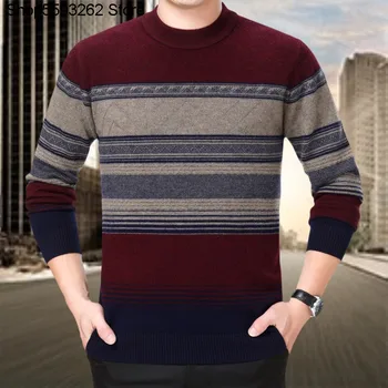 Thick Cashmere Sweater Male 2020 Winter Wool Round Neck Stripes Knitting Shirt Slim Fit Backing Keep Warm Sweater Male
Thick Cashmere Sweater Male 2020 Winter Wool Round Neck Stripes Knitting Shirt Slim Fit Backing Keep Warm Sweater Male