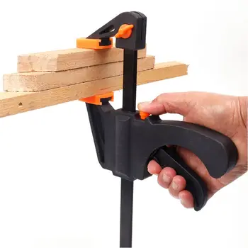 4 Inch/6inch Quick Ratchet Release Speed Squeeze Wood Working Work Bar Clamp Clip Kit DIY Carpentry Hand Vise Tool
4 Inch/6inch Quick Ratchet Release Speed Squeeze Wood Working Work Bar Clamp Clip Kit DIY Carpentry Hand Vise Tool