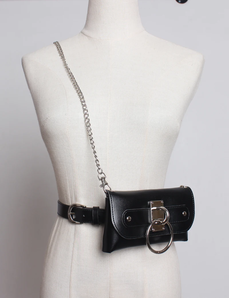 HOVERWIND Fashion Waist Bag Chain Serpentine Detachable Belt Bag Pu Leather Women Fanny Pack Buckle Pocket Phone Money Holder
HOVERWIND Fashion Waist Bag Chain Serpentine Detachable Belt Bag Pu Leather Women Fanny Pack Buckle Pocket Phone Money Holder