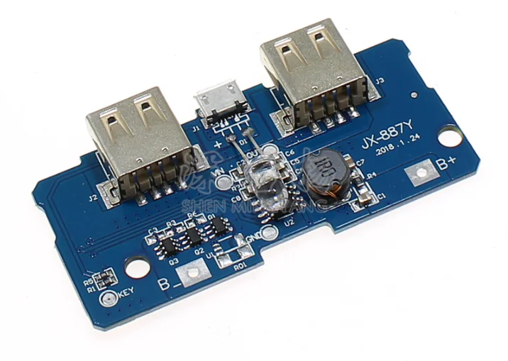 10pcs 5V 2A Power Bank Charger Module Charging Circuit Board Step Up Boost Power Supply Module 2A Dual USB Output 1A Input
10pcs 5V 2A Power Bank Charger Module Charging Circuit Board Step Up Boost Power Supply Module 2A Dual USB Output 1A Input
