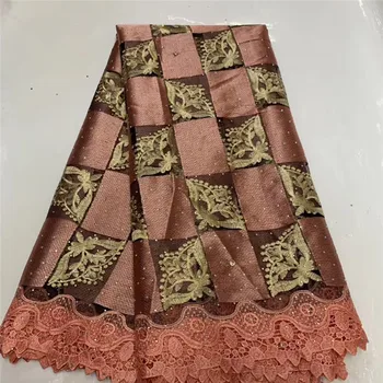 African Lace Fabric 2020 Embroidered Nigerian Wedding Lace Fabric High Quality French Tulle Lace Fabric Stones TNB5-8
African Lace Fabric 2020 Embroidered Nigerian Wedding Lace Fabric High Quality French Tulle Lace Fabric Stones TNB5-8