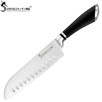 SOWOLL Brand Cooking Tools High Quality Stainless Steel Knives Set Japanese Cooking Knife Very Sharp Santoku Chef Kitchen Knives
SOWOLL Brand Cooking Tools High Quality Stainless Steel Knives Set Japanese Cooking Knife Very Sharp Santoku Chef Kitchen Knives