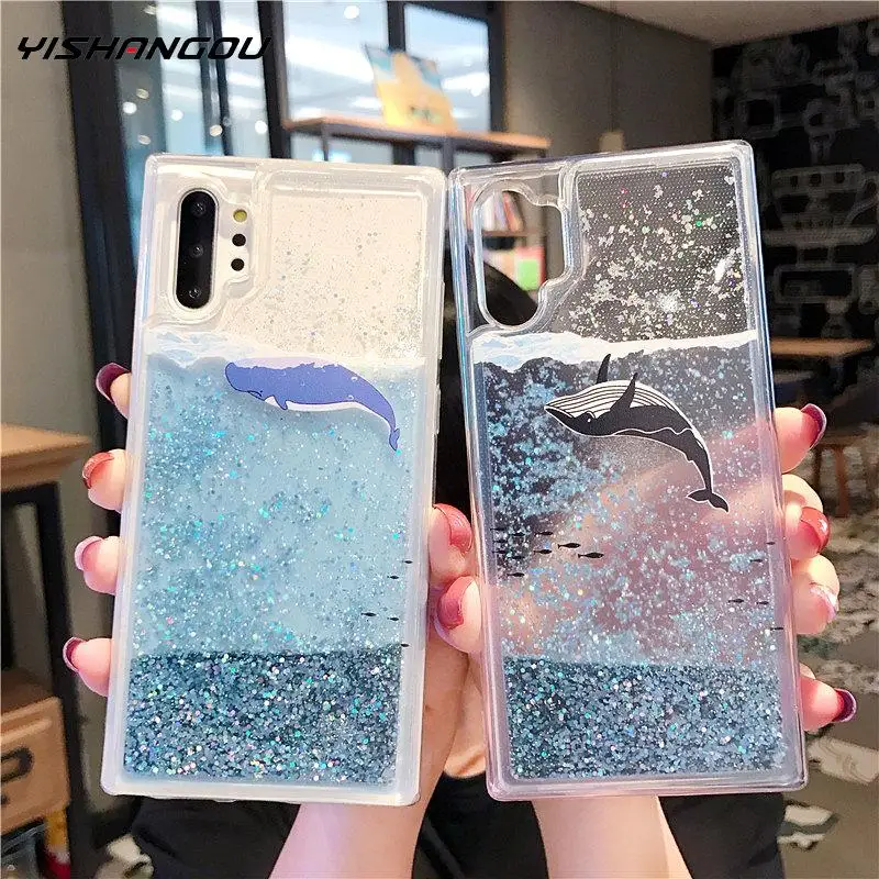 Dynamic Liquid Quicksand Cover For Samsung Note 10 Plus Note 9 8 S10 S9 S8 Glitter whale Pattern on Galaxy A70 A50 A40 A30 A7
Dynamic Liquid Quicksand Cover For Samsung Note 10 Plus Note 9 8 S10 S9 S8 Glitter whale Pattern on Galaxy A70 A50 A40 A30 A7