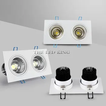 Square Bright Energy saving Recessed Double LED Dimmable Downlight COB 10w 20w 30W Spot light decoration Ceiling Lamp 110V 220V
Square Bright Energy saving Recessed Double LED Dimmable Downlight COB 10w 20w 30W Spot light decoration Ceiling Lamp 110V 220V