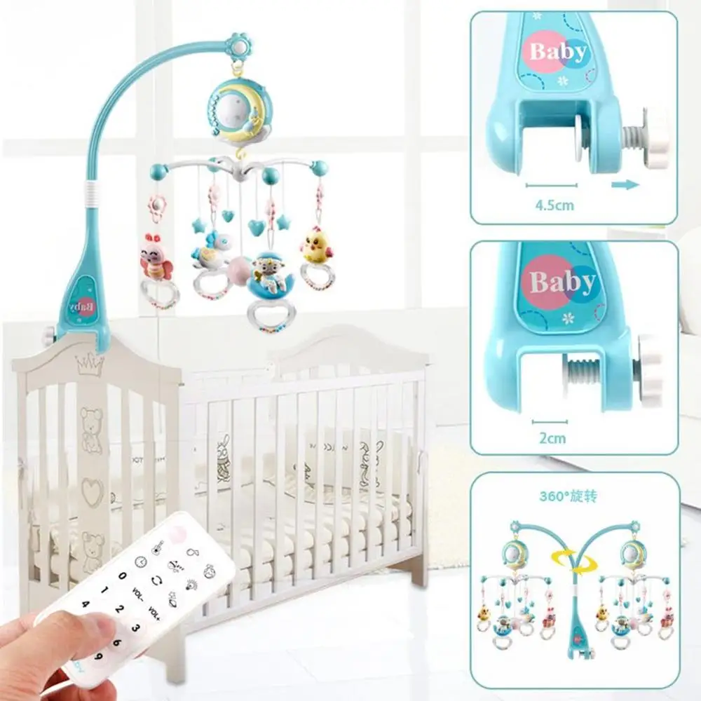 Baby Bed Bell Rattle Toy Musical Bedside Bell Projection Baby Soothing Toys Plastic Emotion Vision Grasp Inter Active Baby Toys
Baby Bed Bell Rattle Toy Musical Bedside Bell Projection Baby Soothing Toys Plastic Emotion Vision Grasp Inter Active Baby Toys