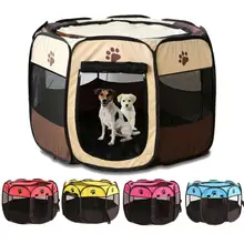 Canis ao ar livre portátil cercas tenda para animais de estimação casas para pequenos cães grandes dobrável playpen interior gaiola cachorro caixa do cão sala de entrega(China)