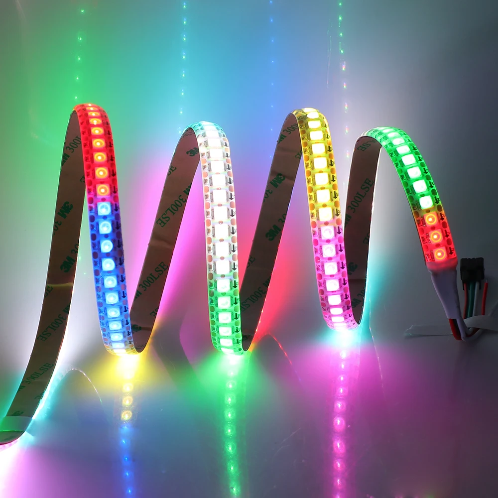 Светодиодная ленсветильник RGB 5050 WS2812B полноцветная Пиксельная лампа DC5V