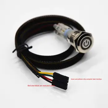 16mm-22mm metal button with light switch / start restart / computer host chassis modification switch 5VLED
16mm-22mm metal button with light switch / start restart / computer host chassis modification switch 5VLED