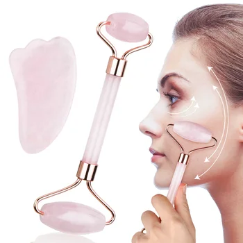 Slimming Face Massager Double Heads Natural Jade Roller Guasha Board Set Jade Stone Face Lift Body Skin Relaxation Beauty Care
Slimming Face Massager Double Heads Natural Jade Roller Guasha Board Set Jade Stone Face Lift Body Skin Relaxation Beauty Care