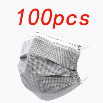 100pcs Breathable Mask Disposable Mask Non Woven Fabric Earloop Mask 4 Layers Thickened Gray Masks
100pcs Breathable Mask Disposable Mask Non Woven Fabric Earloop Mask 4 Layers Thickened Gray Masks