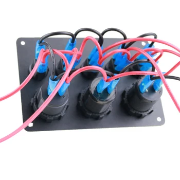 5 Gang ON-OFF Toggle Switch Panel Dual USB Socket Charger LED Voltmeter 12V Power Outlet for Car Boat Marine RV Truck 12-24V
5 Gang ON-OFF Toggle Switch Panel Dual USB Socket Charger LED Voltmeter 12V Power Outlet for Car Boat Marine RV Truck 12-24V