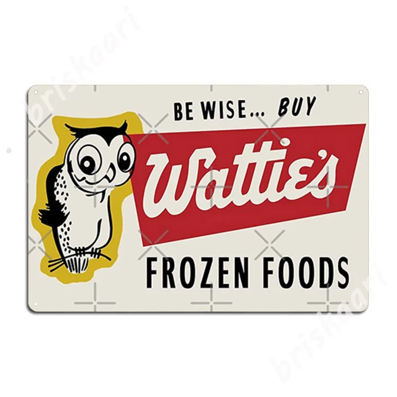 Wattie's Wise Owl Sign Metal Signs Plaques Cinema Garage Decoration Kitchen Tin sign Posters
Wattie's Wise Owl Sign Metal Signs Plaques Cinema Garage Decoration Kitchen Tin sign Posters