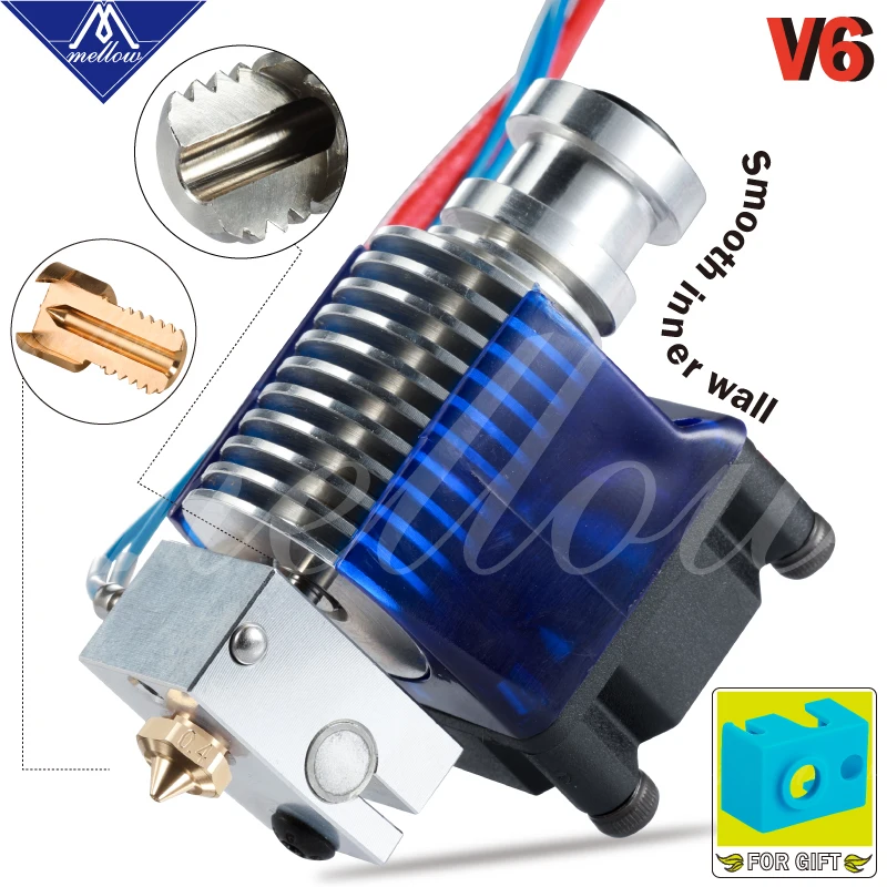 Металлический V6 J head комплект для экструдера Bowden E3d Hotend|Детали и аксессуары