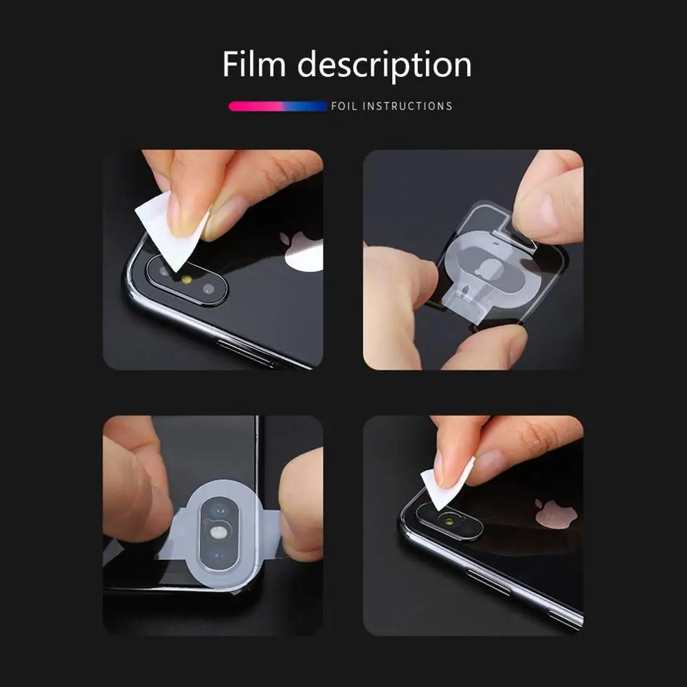For iPhone XS Max Back Camera Lens Tempered Glass Film For iPhone XS Case Cover Protective Film Glas Lens Screen Protector Boxed