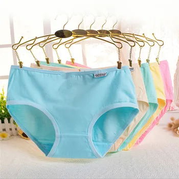 Sexy Female Underwear Women's Cotton Panties Lady Breathable Underpants Girls Knickers Panty Briefs Candy Color
Sexy Female Underwear Women's Cotton Panties Lady Breathable Underpants Girls Knickers Panty Briefs Candy Color