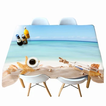 Starfish Beach Printed Tablecloth Summer Blue Beach Pattern Round Table cloth Thicken Waterproof Fabric Rectangular Table cover
Starfish Beach Printed Tablecloth Summer Blue Beach Pattern Round Table cloth Thicken Waterproof Fabric Rectangular Table cover