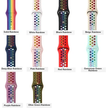 Pride Rainbow Solid Color Silicone Watch Strap for Apple Watch SE 6 5 4 40 44mm TPU Sport WristBand Watchband for iWatch 3 2 1
Pride Rainbow Solid Color Silicone Watch Strap for Apple Watch SE 6 5 4 40 44mm TPU Sport WristBand Watchband for iWatch 3 2 1