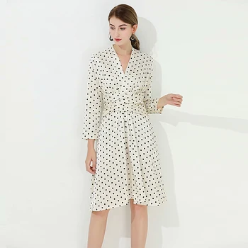 High Quality 2020 New Women'S Gorgeous Fashion Party Casual Vintage Elegant Gentlewoman Dot Print Acetate Dresses Knee Length
High Quality 2020 New Women'S Gorgeous Fashion Party Casual Vintage Elegant Gentlewoman Dot Print Acetate Dresses Knee Length