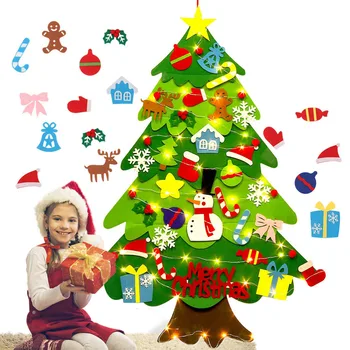 DIY Felt Christmas Tree Christmas Decorations For Home Christmas Tree Decoration With String Light Xmas New Year Gifts
DIY Felt Christmas Tree Christmas Decorations For Home Christmas Tree Decoration With String Light Xmas New Year Gifts