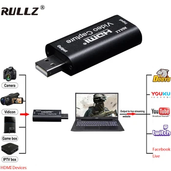 Rullz Mini Video Capture Card Usb 2.0 Hdmi Video Grabber Game Hd Camera Recording Box Live Streaming Plate Compatible Usb 3.0 Pc
Rullz Mini Video Capture Card Usb 2.0 Hdmi Video Grabber Game Hd Camera Recording Box Live Streaming Plate Compatible Usb 3.0 Pc