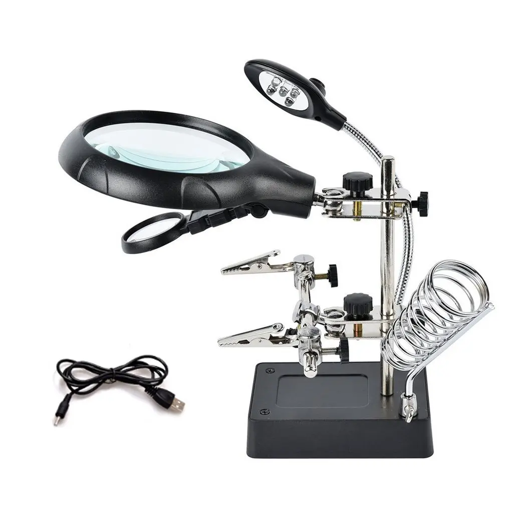 Led Lamp Magnifying Glass Repair Table Lamp Welding With Lamp Iron Frame Mobile Phone Motherboard Repair 360 Degree Rotation
Led Lamp Magnifying Glass Repair Table Lamp Welding With Lamp Iron Frame Mobile Phone Motherboard Repair 360 Degree Rotation