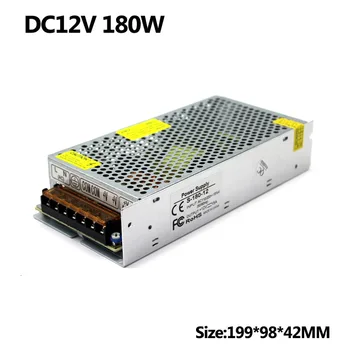 Switch Power supply DC12V 15A 180W Transformer 110V 220V AC-DC 12V Led Driver Power Adapter For Led Strip Light lamp CCTV CNC
Switch Power supply DC12V 15A 180W Transformer 110V 220V AC-DC 12V Led Driver Power Adapter For Led Strip Light lamp CCTV CNC