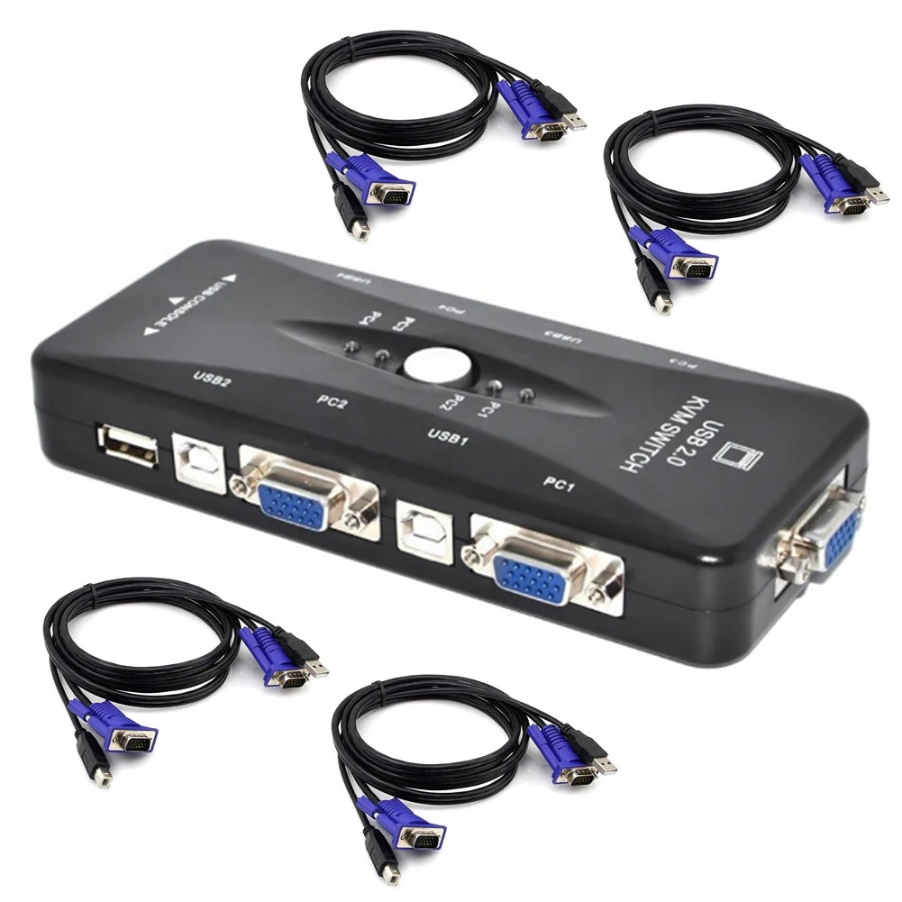 Computer Connection Video Cable VGA Splitter Switch Anti-interference Synchronization Kvm Laptop Durable Stable Transfer 4 Port
Computer Connection Video Cable VGA Splitter Switch Anti-interference Synchronization Kvm Laptop Durable Stable Transfer 4 Port