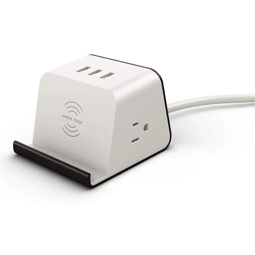 Desktop Wireless Charging Socket with Wireless Charger Power Strip,2 US Plug and 3 USB Desk Outlet Charging Station Compatible,
Desktop Wireless Charging Socket with Wireless Charger Power Strip,2 US Plug and 3 USB Desk Outlet Charging Station Compatible,