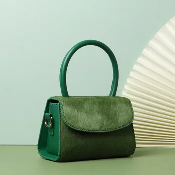 2020 New Ahigo Top Layer Horse Hair Bag Single Shoulder Slant Across Small Square Bag Retro Leather Hand Bag For Women 
2020 New Ahigo Top Layer Horse Hair Bag Single Shoulder Slant Across Small Square Bag Retro Leather Hand Bag For Women