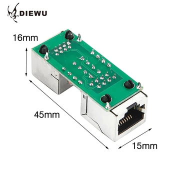 DIEWU Lightningproof RJ45 Network Through Interface Network extended Connector Cable Plug Coupler For Phone Computer
DIEWU Lightningproof RJ45 Network Through Interface Network extended Connector Cable Plug Coupler For Phone Computer