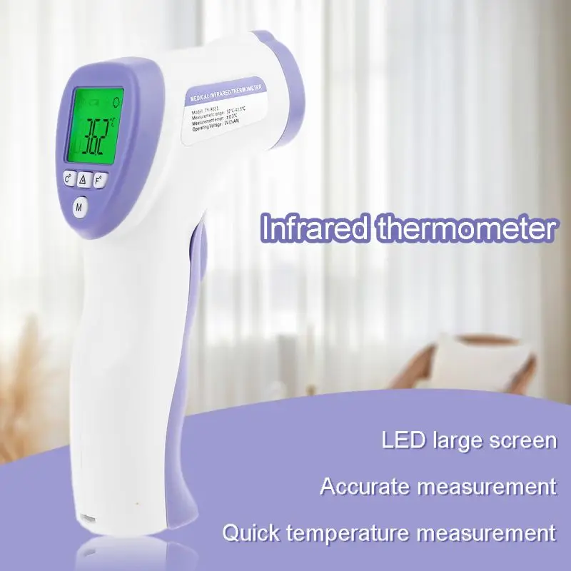 Temperature Tester Non-Contact Infrared Forehead Thermometer for Baby Kids Adult
Temperature Tester Non-Contact Infrared Forehead Thermometer for Baby Kids Adult