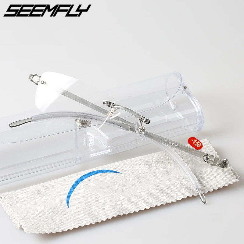 Seemfly Classic Rimless TR90 Finished Myopia Glasses Fashion Student Short Sight Eyewear -1.0 -1.5 -2.0 -2.5 -3.0 -3.5 -4.0 2019
Seemfly Classic Rimless TR90 Finished Myopia Glasses Fashion Student Short Sight Eyewear -1.0 -1.5 -2.0 -2.5 -3.0 -3.5 -4.0 2019