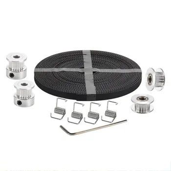 Timing Pulley Set Synchronous Belt Wheel GT2 Synchronous Wheel 20 Perforation 5 + GT2 Timing Belt + Idler + 4 Torsion Springs
Timing Pulley Set Synchronous Belt Wheel GT2 Synchronous Wheel 20 Perforation 5 + GT2 Timing Belt + Idler + 4 Torsion Springs
