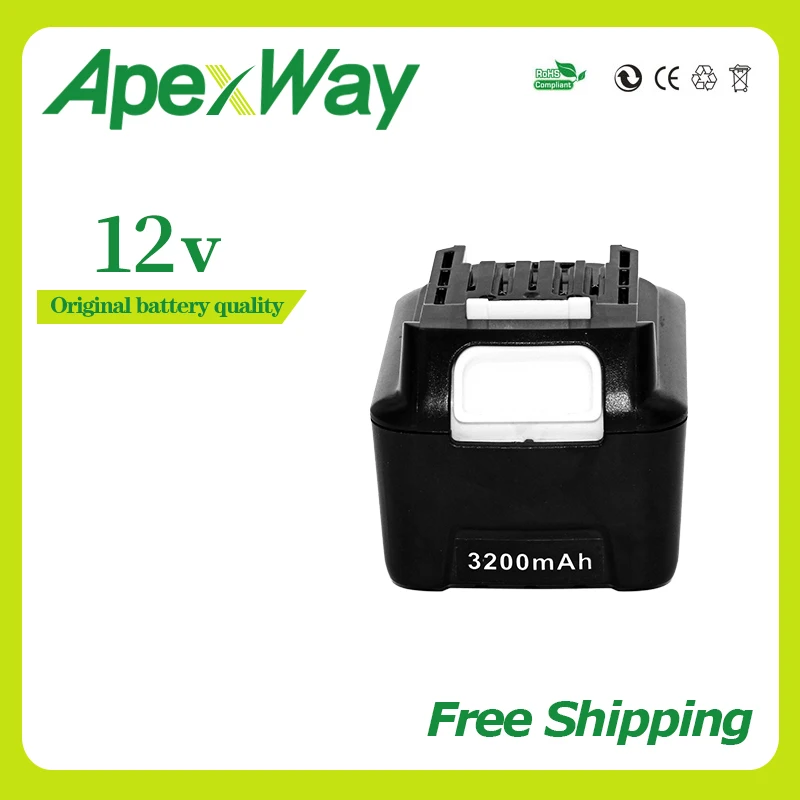 12v 3200mAh Rechargeable Battery for Makita BL1040 BL1040B BL1015 BL1020B BL1041 BL1041B BL1016 BL1021
12v 3200mAh Rechargeable Battery for Makita BL1040 BL1040B BL1015 BL1020B BL1041 BL1041B BL1016 BL1021