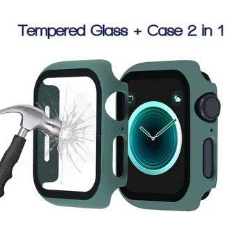 Glass+Frame Matte PC Case Ultra Thin Clear Tempered Glass Screen Protector For apple watch 6 5 4 3 2 44mm 42mm Full Cover
Glass+Frame Matte PC Case Ultra Thin Clear Tempered Glass Screen Protector For apple watch 6 5 4 3 2 44mm 42mm Full Cover