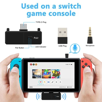 Bluetooth 5.0 Audio Transmitter Adapter EDR A2DP SBC Low Latency for Nintendo Switch PS4 TV PC USB Type-C Wireless transmitter
Bluetooth 5.0 Audio Transmitter Adapter EDR A2DP SBC Low Latency for Nintendo Switch PS4 TV PC USB Type-C Wireless transmitter