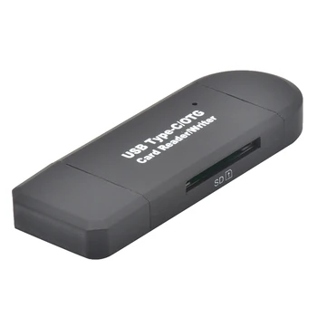 2-in-1 Type-c USB 3.0 Card Reader Dual Heads SD TF Micro SD Memory Cards Reading Writing Device
2-in-1 Type-c USB 3.0 Card Reader Dual Heads SD TF Micro SD Memory Cards Reading Writing Device